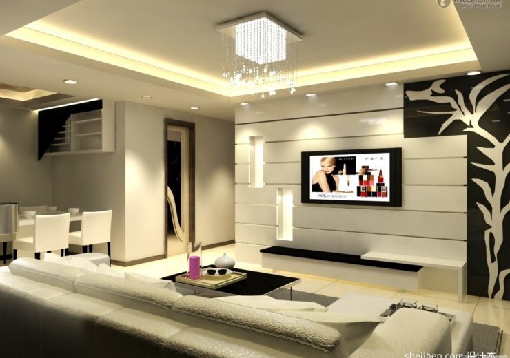 Marvelous Living Room Ideas With Tv On Wall Marvellous Wall Deco