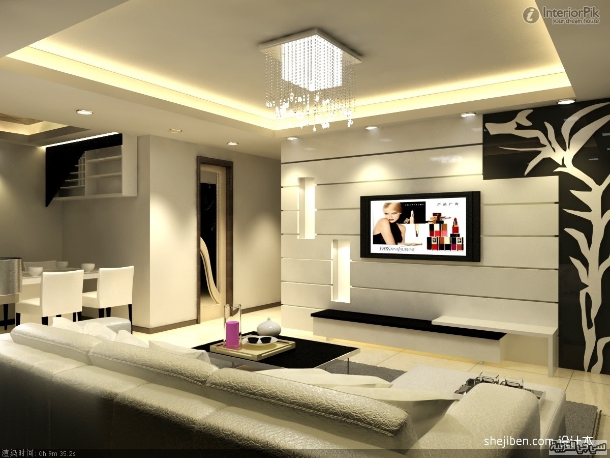 Marvelous Living Room Ideas With Tv On Wall Marvellous Wall Deco